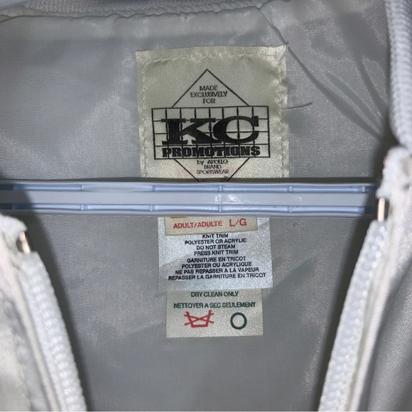 Vintage Glidden Ultra Paint Racing Nascar Jacket Size Large Promo White Nylon - Picture 6 of 7